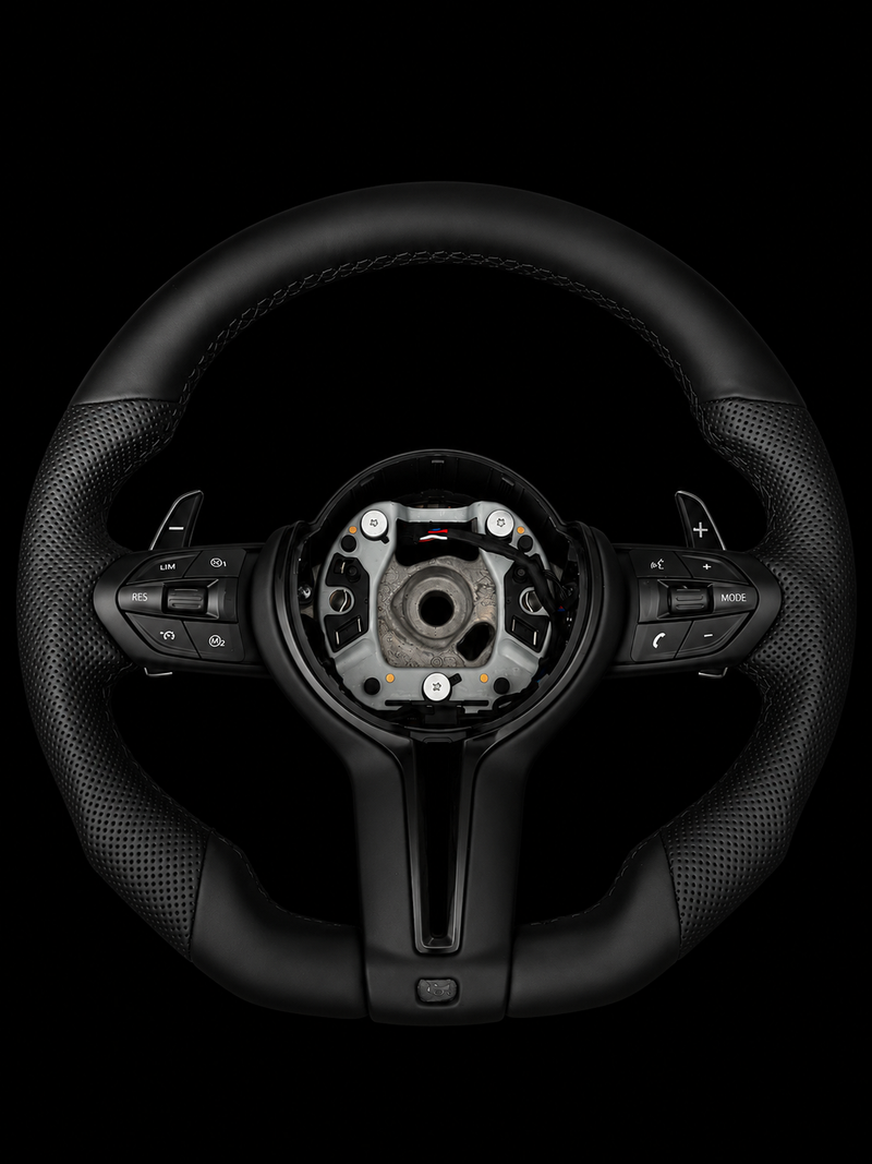 B*W F Serijos (M5,M6,M8......) Full Black M Sport odinis vairas
