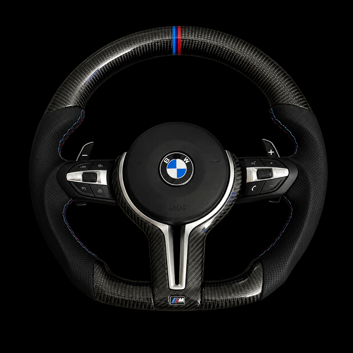 B*W F Serijos Carbon Fibre M Sport odinis vairas