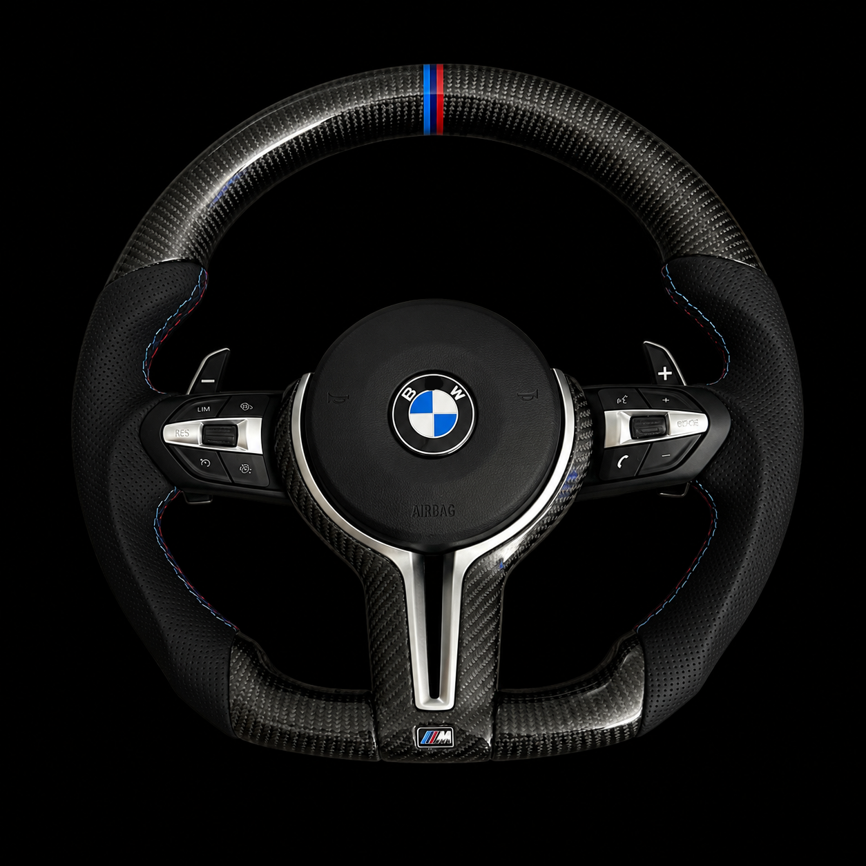 B*W F Serijos Carbon Fibre M Sport odinis vairas — nuotrauka 1