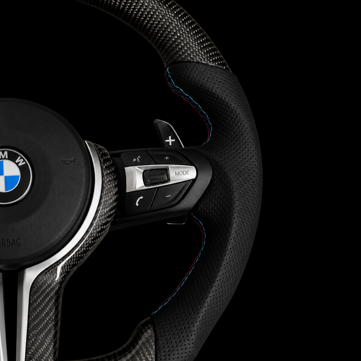 B*W F Serijos Carbon Fibre M Sport odinis vairas — nuotrauka 3