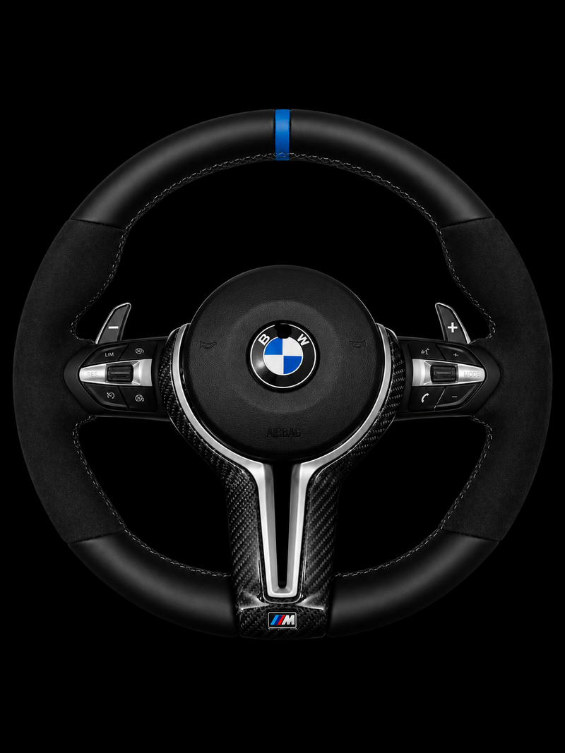 B*W F Serijos Carbon Fibre + Alcantara M Sport odinis vairas
